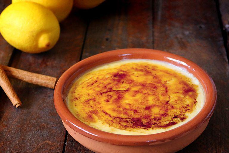 Typical Catalan dessert made from cream and egg yolks, covered with a traditional layer of caramelized sugar to provide a crispy contrast